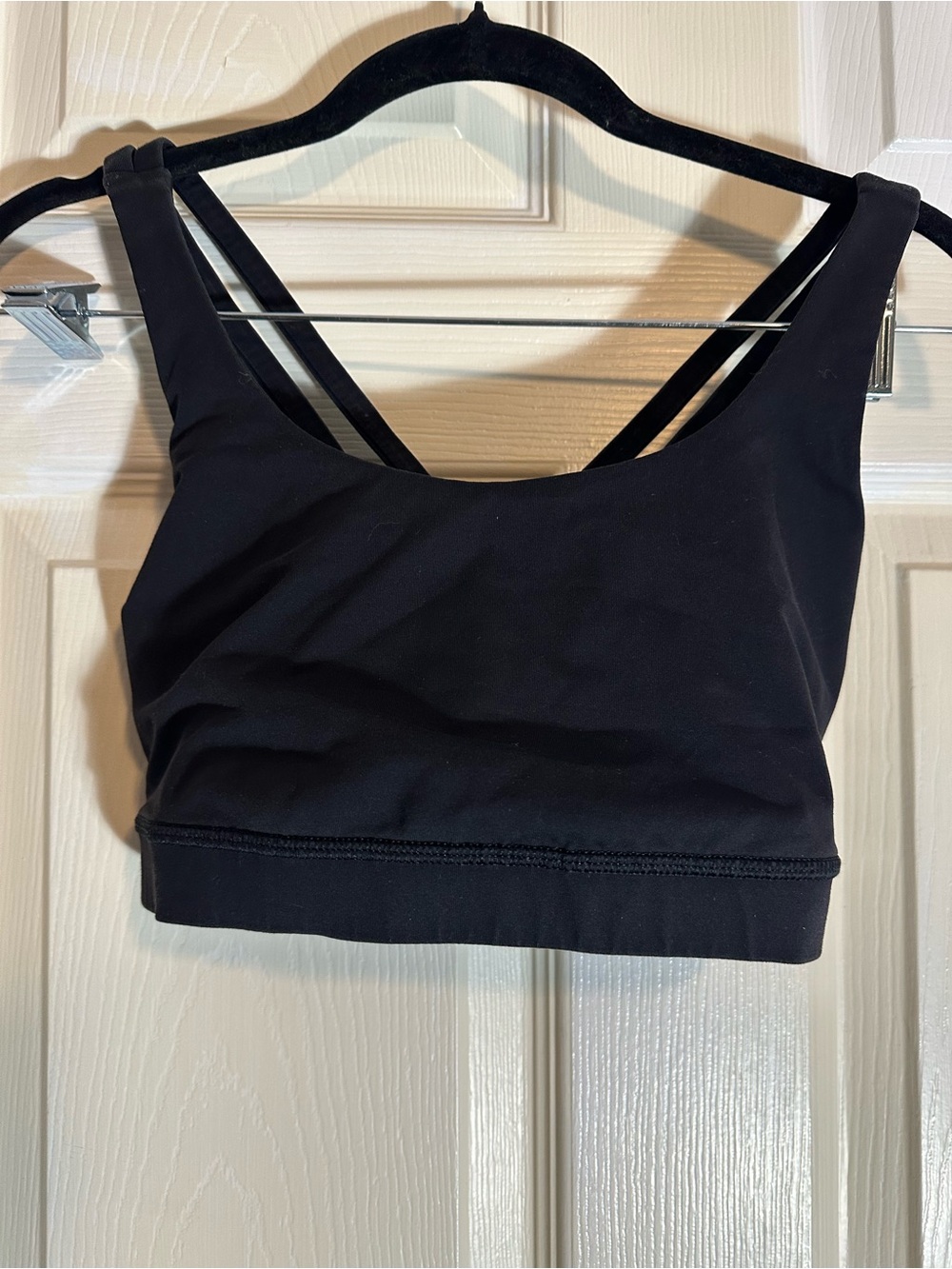 lululemon athletica Black Double-Strap Sports Bralette